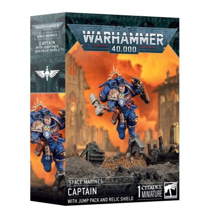 SPACE MARINES: CAPTAIN WITH JUMP PACK & RELIC SHIELD