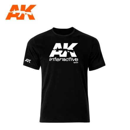 MERCHANDISING - AK OFFICIAL T-SHIRT BLACK (WHITE LOGO) size "M"