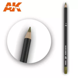 Weathering pencils - Watercolor Pencil Olive Green