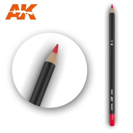 Weathering pencils - Watercolor Pencil Red
