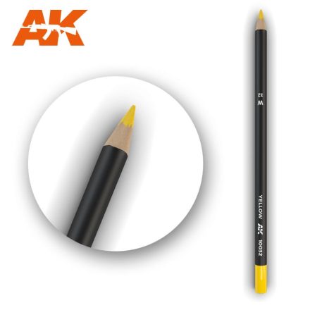 Weathering pencils - Watercolor Pencil Yellow