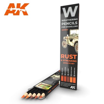 Weathering pencils - WATERCOLOR PENCIL SET RUST AND STREAKING