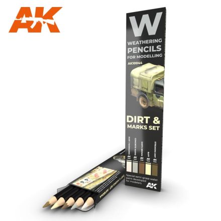 Weathering pencils - WATERCOLOR PENCIL SET SPLASHES, DIRT AND STAINS