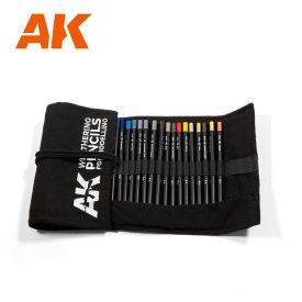   Weathering pencils - WEATHERING PENCILS FULL RANGE CLOTH CASE (37 colors)