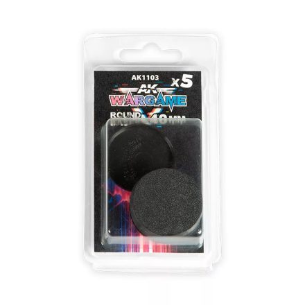 Accesories - PLASTIC WARGAME BASES. ROUND BASE 40mm