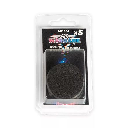 Accesories - PLASTIC WARGAME BASES. ROUND BASE 50mm