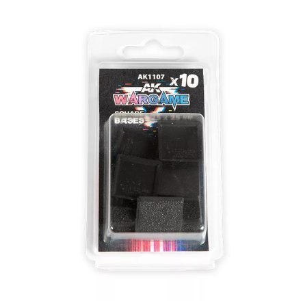 Accesories - PLASTIC WARGAME BASES. SQUARE BASE 25x25mm