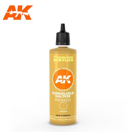 Primer - DUNKELGELB RAL 7028 DARK YELLOW SURFACE PRIMER 100ML  3Ş Gen