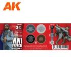 Paints set - WWI FRENCH UNIFORMS 3G