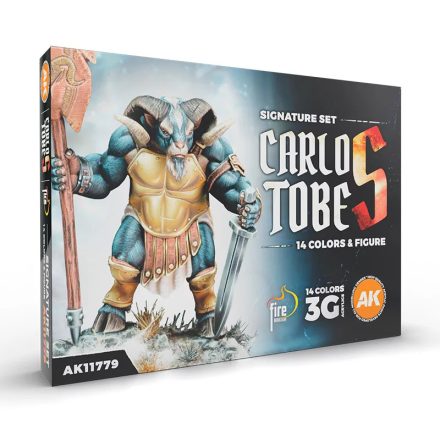 SIGNATURE SET CARLOS TOBES - 14 COLORS + FIGURE