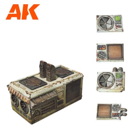 WARGAME - AIR CONDITIONING SET (RESIN 30-35MM)