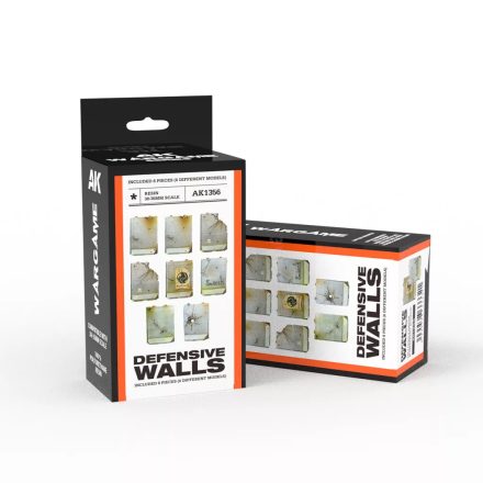 WARGAME - DEFENSIVE WALLS SET (RESIN 30-35MM)