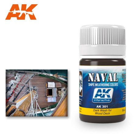 Weathering products for ships - DARK WASH FOR WOOD DECKS