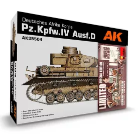   PZ.KPFW.IV AUSF.D AFRIKA KORPS +5 FIGURES GERMAN TANK CREW AFRIKA KORPS 1/35