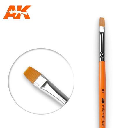 Brushes - FLAT BRUSH 6 SYNTHETIC