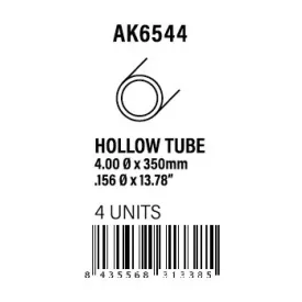 STYRENE STRIP - Hollow tube 4.00dx350mm (W.T. 0,7mm)