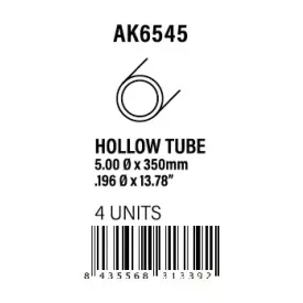 STYRENE STRIP - Hollow tube 5.00dx350mm (W.T. 0,7mm)