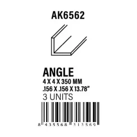 STYRENE STRIP - Angle 4.00 x 4.00 x 350mm