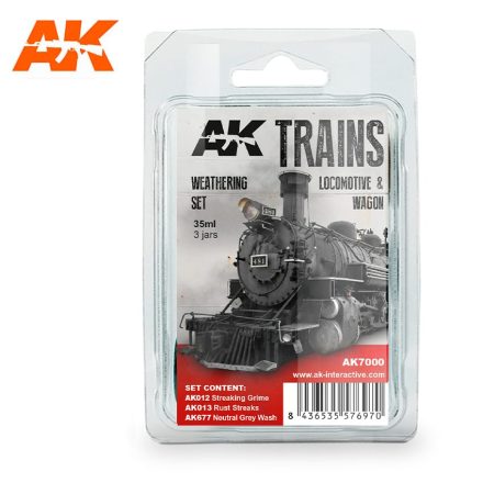Trains Weathering ships SETS - LOCOMOTIVE & WAGON
