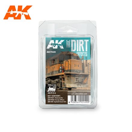 Trains Weathering ships SETS - BASIC DIRT EFFECTS WEATHERING SET TRAIN SERIES