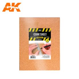   Building material - CORK SHEETS - FINE GRAINED-200x300x3mm(2 SHEETS)