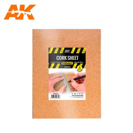 Building material - CORK SHEETS - FINE GRAINED-200x300x3mm(2 SHEETS)
