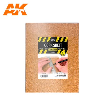Building material - CORK SHEETS - COARSE GRAINED-200x300x2mm(2 SHEETS)