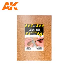   Building material - CORK SHEETS - COARSE GRAINED-200x300x3mm(2 SHEETS)