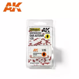   Realistic leaves - NORTHERN RED OAK AUTUMN 1:35 (High Quality)