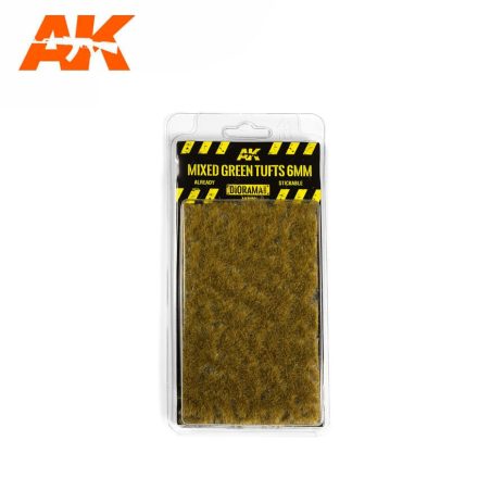 Tufts - MIXED GREEN TUFTS 6mm