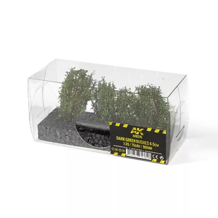 Shrubs & Bushes - DARK GREEN BUSHES 4-6CM