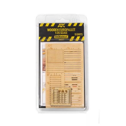 Realistic Accesories - LASER CUT WOODEN EUROPALLET 1:35. 5 UNITS