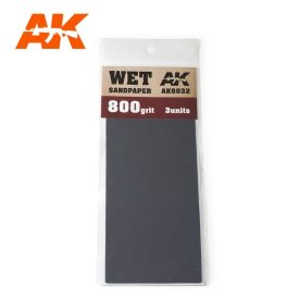 Sandpaper - Wet Sandpaper 800 Grit. 3 units