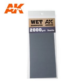 Sandpaper - Wet Sandpaper 2000 Grit. 3 units