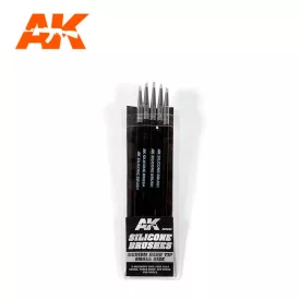 Tools - SET OF 5 SILICONE BRUSHES MEDIUM HARD TIP SMALL
