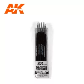 Tools - SET OF 5 SILICONE BRUSHES MEDIUM HARD TIP MEDIUM