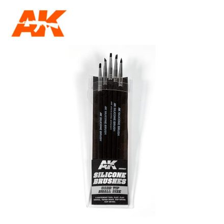 Tools - SET OF 5 SILICONE BRUSHES HARD TIP SMALL