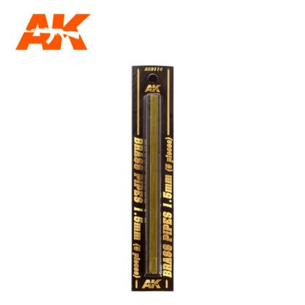 Building material - BRASS PIPES 1,5mm, 5 units