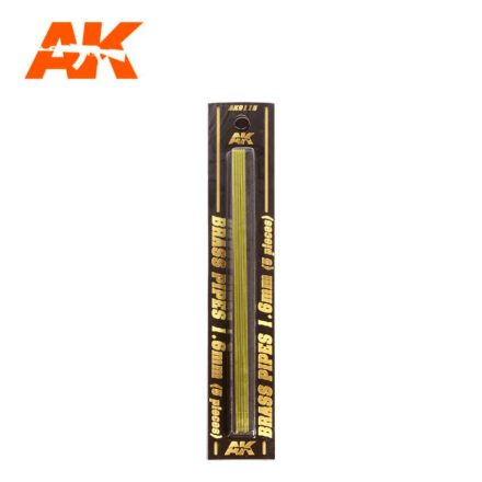 Building material - BRASS PIPES 1,6mm, 5 units