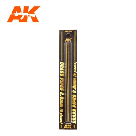 Building material - BRASS PIPES 2,0mm, 2 units