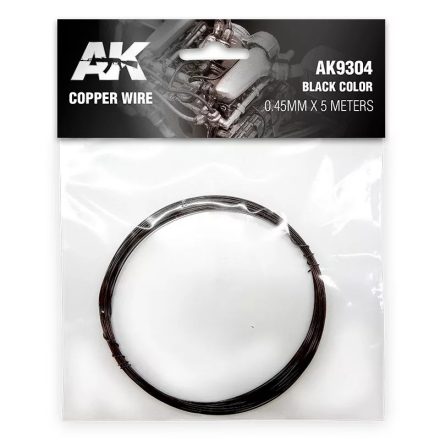 Copper wire - Copper Wire 0.45mm x 5 meters BLACK COLOR