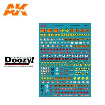 Accesories - FUEL SIGNS DECALS 1: 24