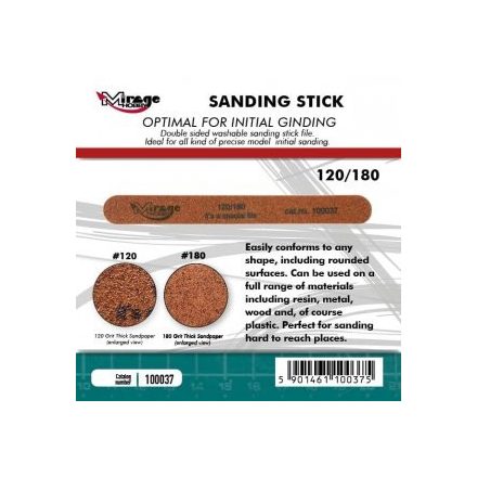Sanding Stick - Double Grid 120/180
