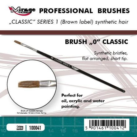 Brush - Flat High Quality Classic Series „1”  Size 0