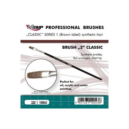 Brush - Flat High Quality Classic Series „1”  Size 2