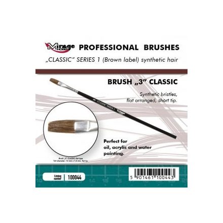 Brush - Flat High Quality Classic Series „1”  Size 3