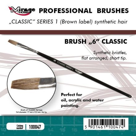 Brush - Flat High Quality Classic Series „1”  Size 6