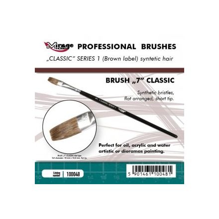 Brush - Flat High Quality Classic Series „1”  Size 7
