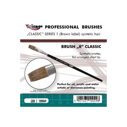 Brush - Flat High Quality Classic Series „1”  Size 8