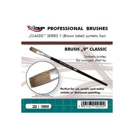 Brush - Flat High Quality Classic Series „1”  Size 9